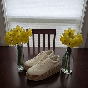 Women's Dolce Vita Barkely White Platform Sneakers SZ 10 NEW!